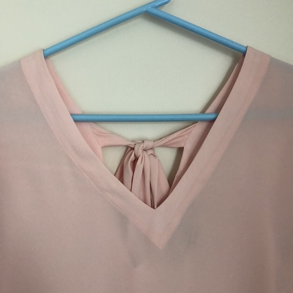 Loft Petite V Neck Blouse - Picture 2 of 3